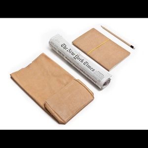 NWOT STAMPD Limited Edition leather brown bag